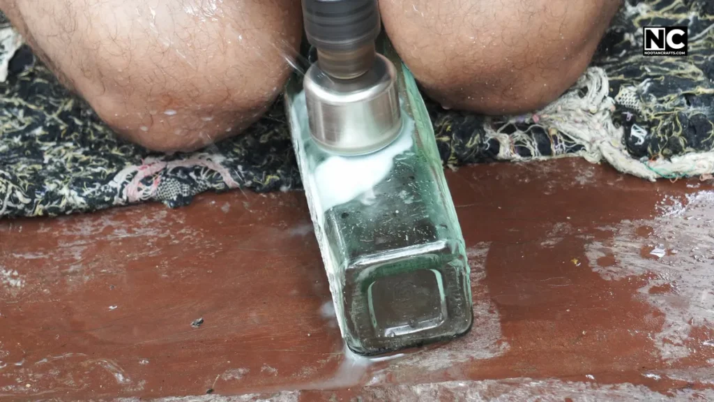 Drill a larger hole