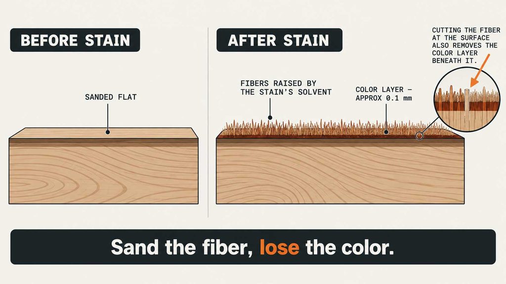 Why Stained Wood Feels Rough