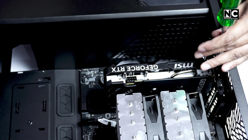 Installing MSI RTX 4060 Ventus 2X OC 8 GB on PCI slot