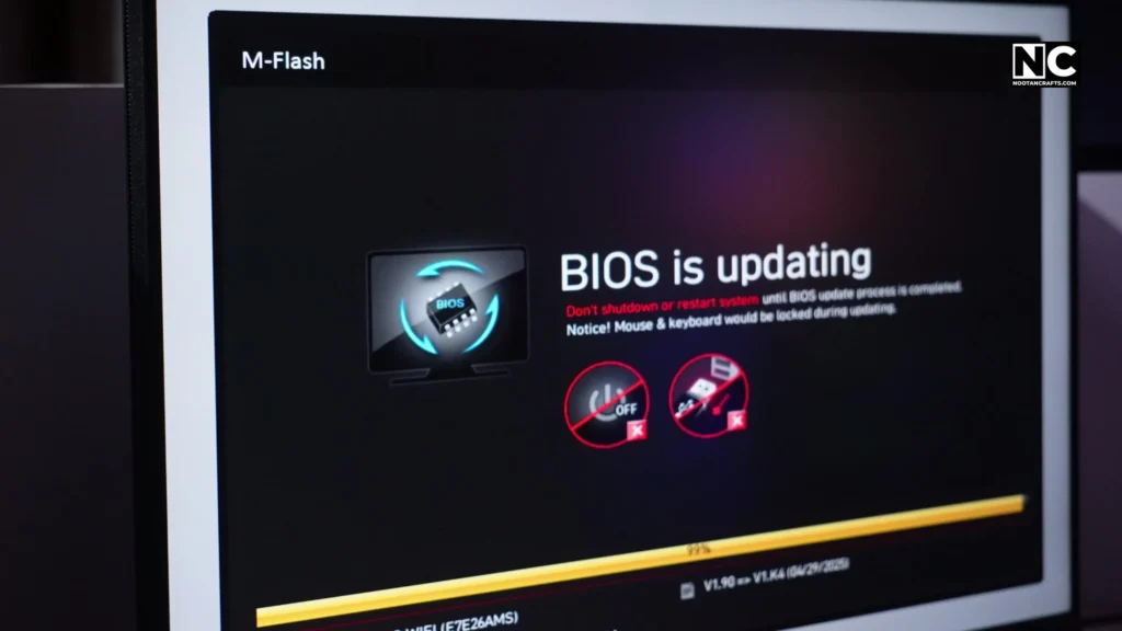 Updating MSI PRO B650-S Wi-Fi motherboard BIOS