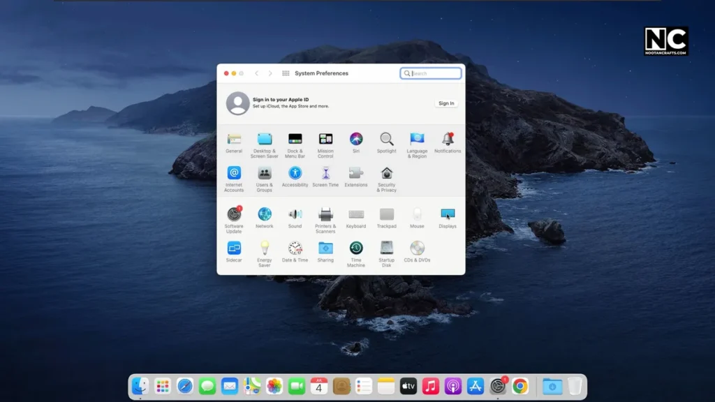 mac display settings for vertical monitor