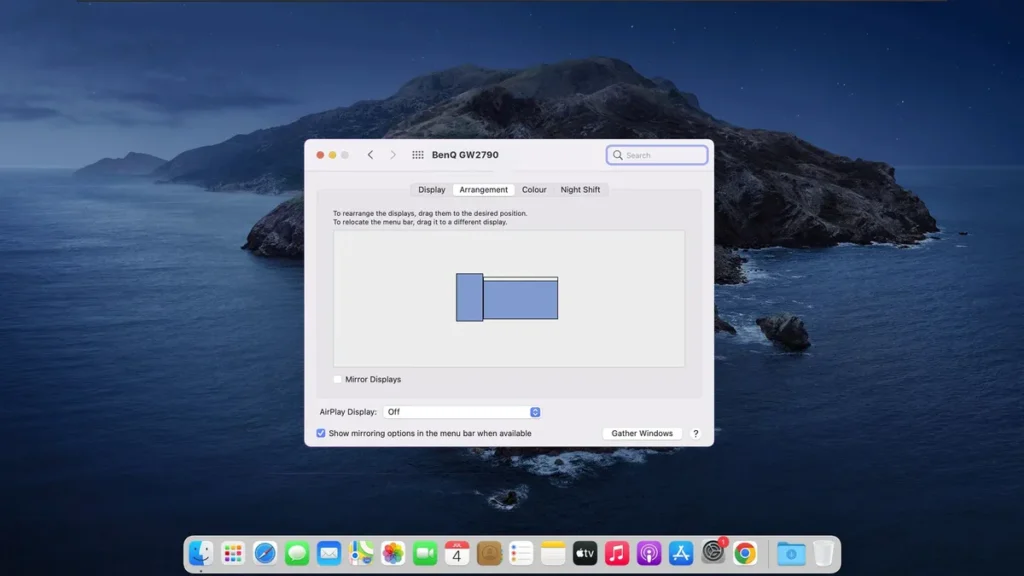 Setting up a portrait monitor with a vertical monitor