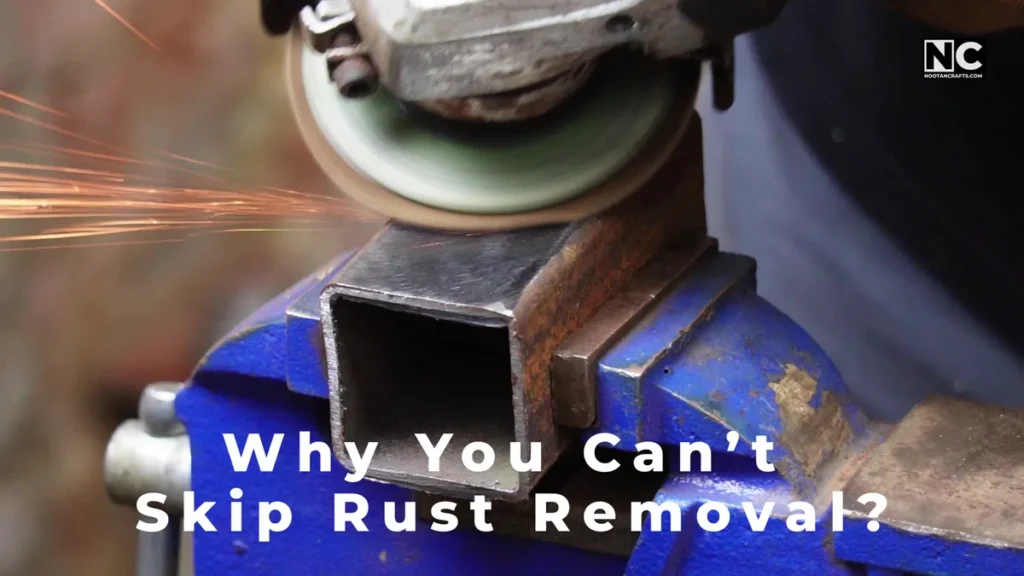 How to remove rust from metal before painting using angler grinder