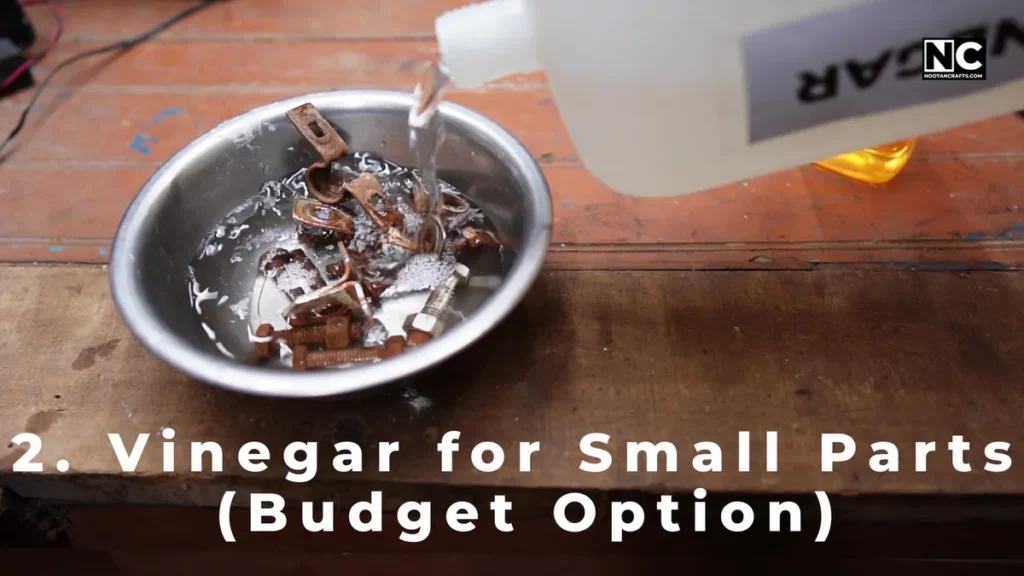 How to remove rust from metal before painting using vinagar