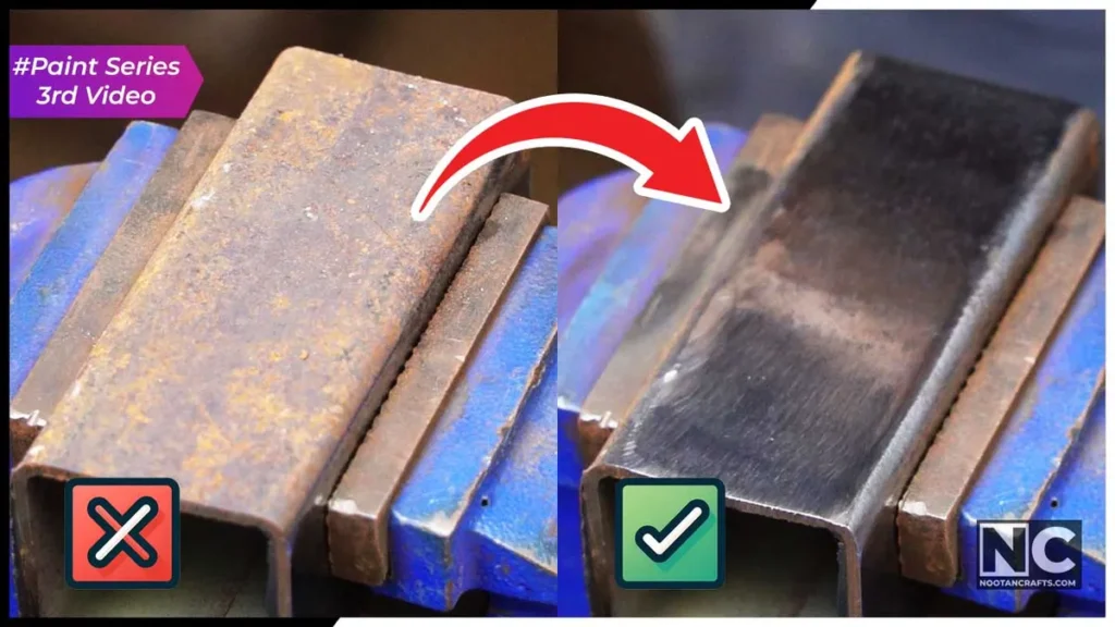 how to remove rust from metal before painting