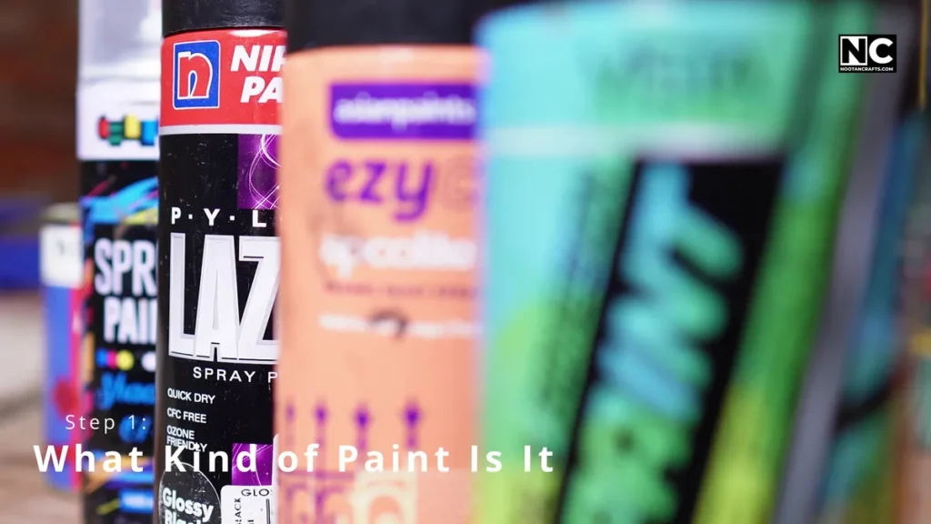 identify the spray paint type