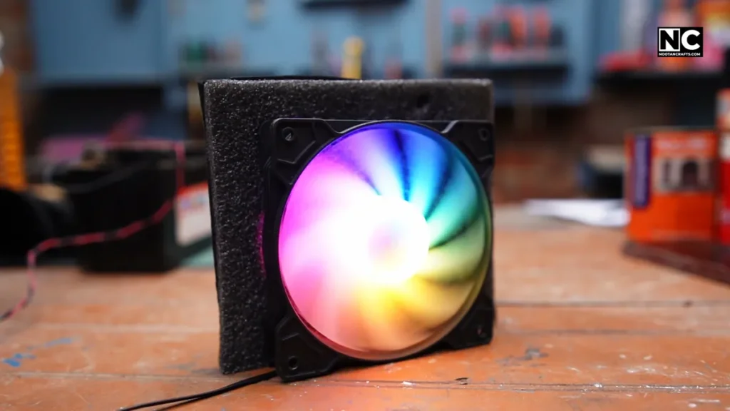 how to get rid of spray paint smell wit DIY air scrubber fan