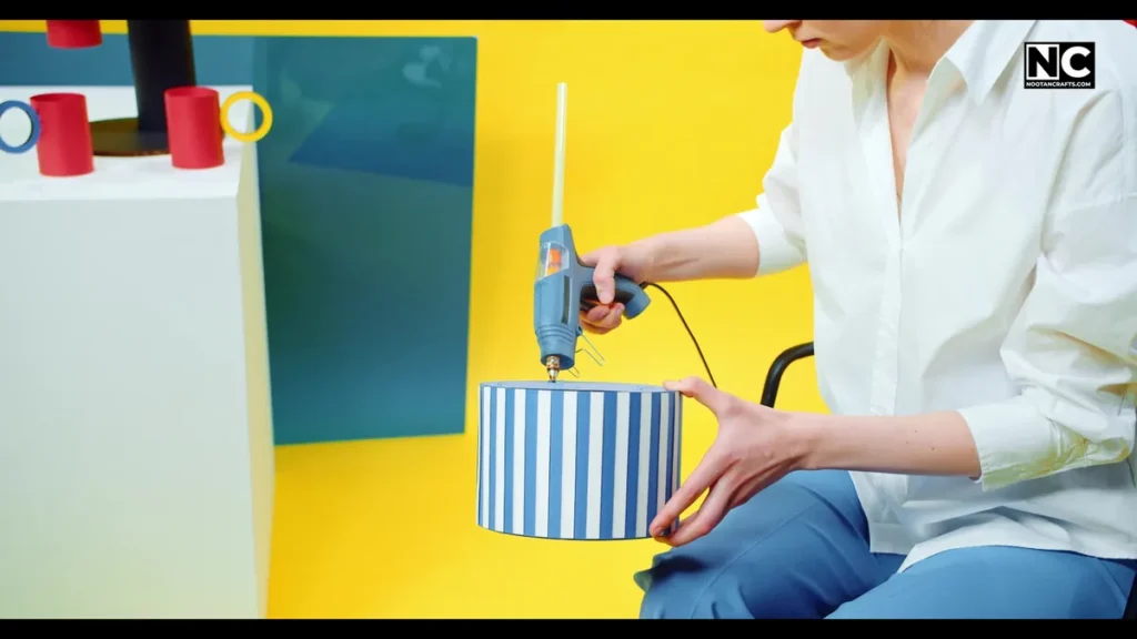 how to use a glue gun on a cardboard
