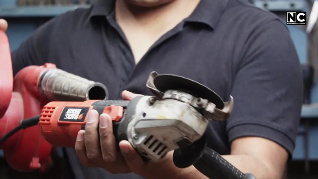 how to clean and angle grinder