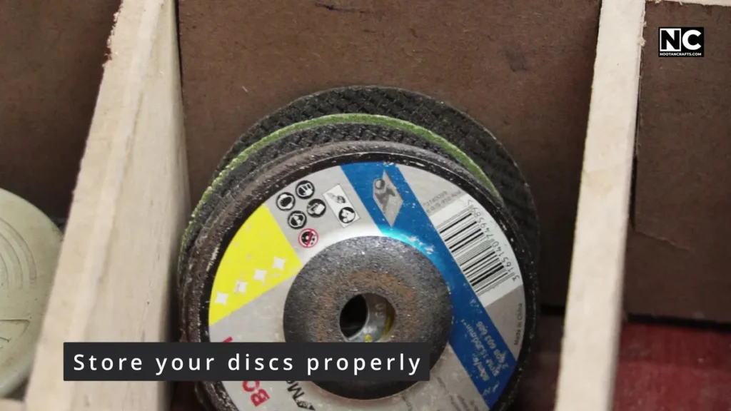 how to store angle grinder disk