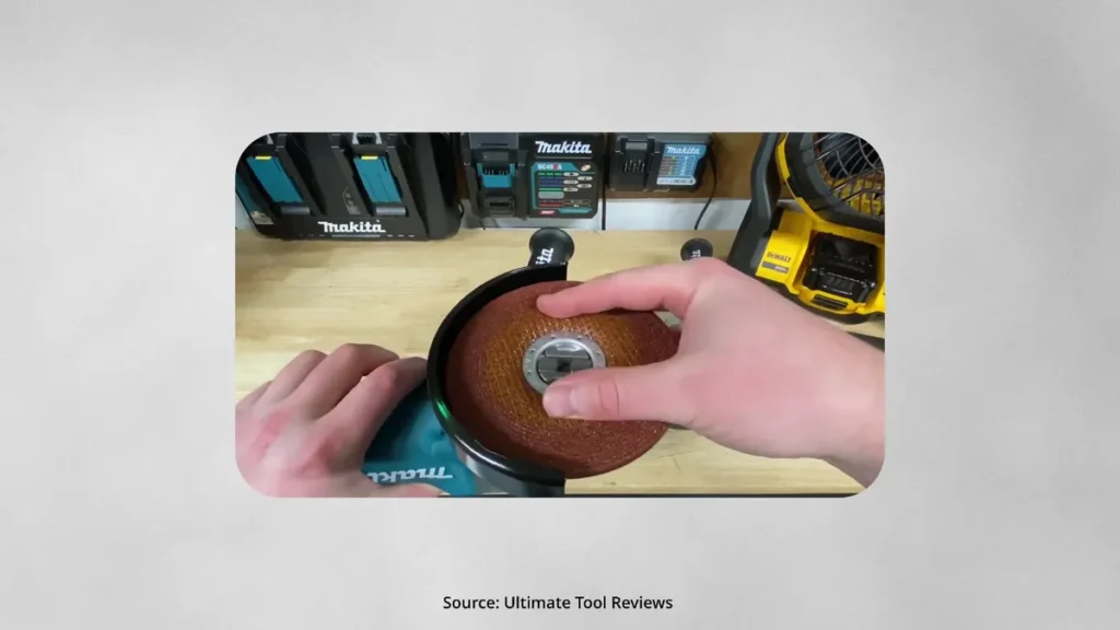 angle grinder quick release function