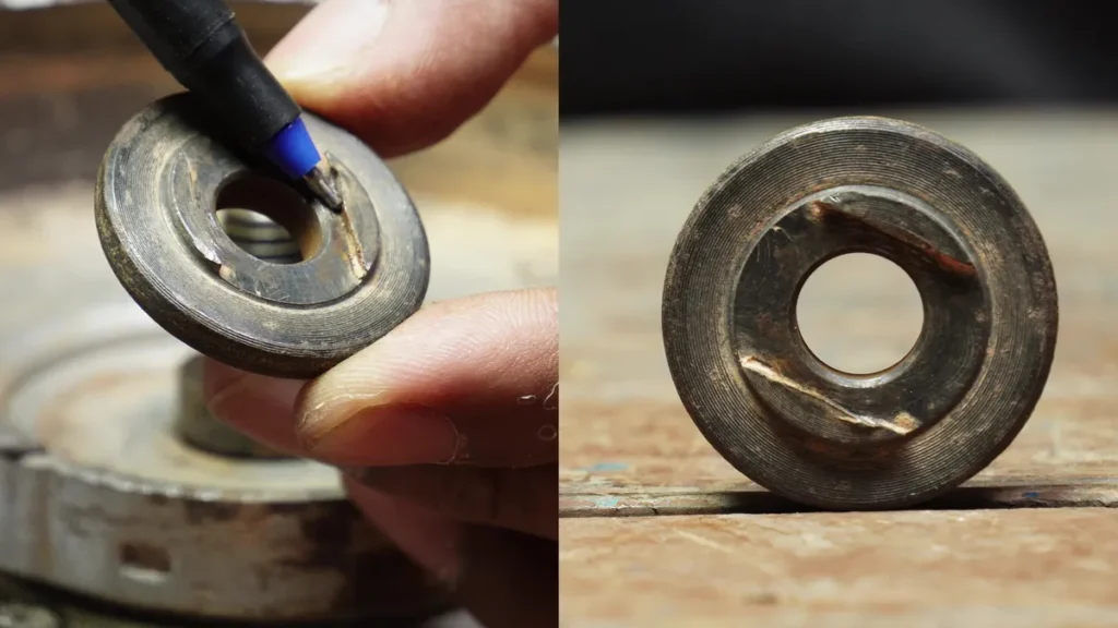 inner flange both side view