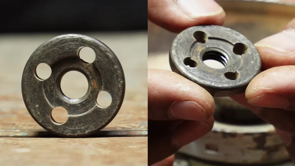 flange nut both side view