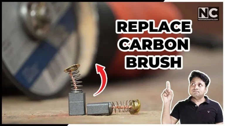 how to replace carbon brushes in angle grinder