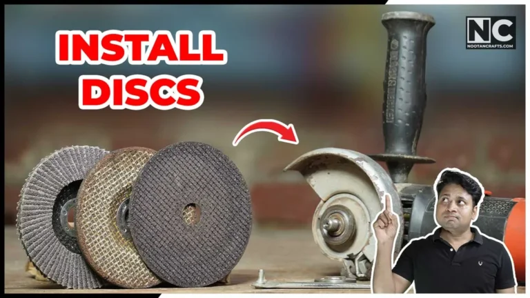 How to put a disc on an angle grinder